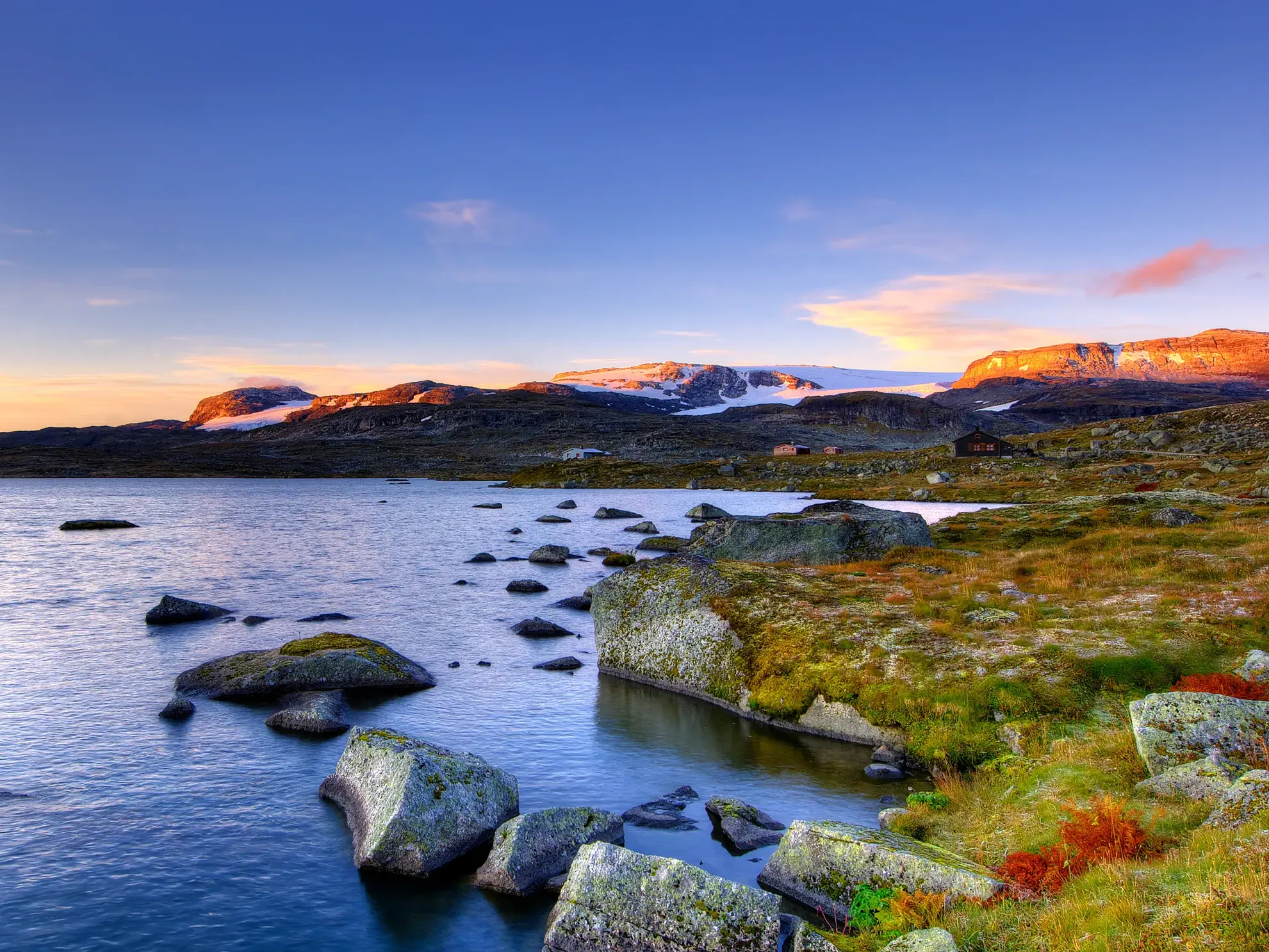 Abendsonne im norwegischen Hochland